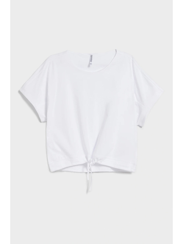 Moodo Tričko s vázáním bílé Moodo