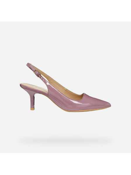 Geox Starorůžová dámská obuv na podpatku Geox Kleopy