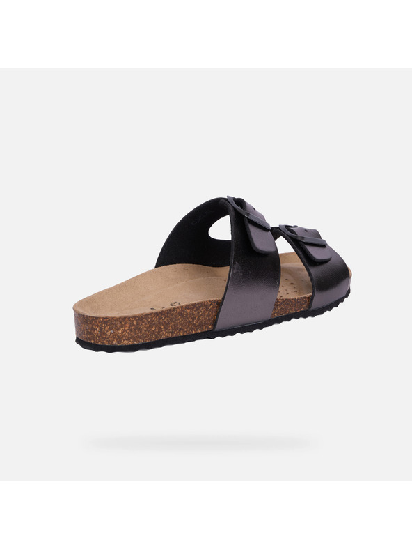 Geox Stříbrné dámské sandály Geox Brionia