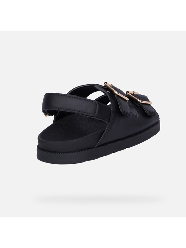 Geox Černé dívčí sandály Geox Foammentera