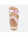 Geox Bílé dívčí sandály Geox Adriel