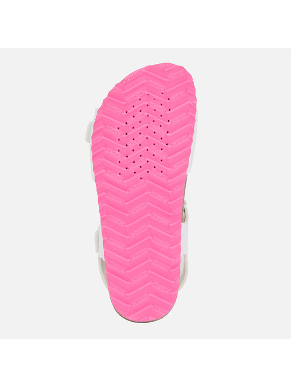 Geox Bílé dívčí sandály Geox Chalki