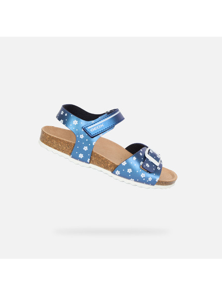 Geox Modré dívčí sandály Geox Adriel