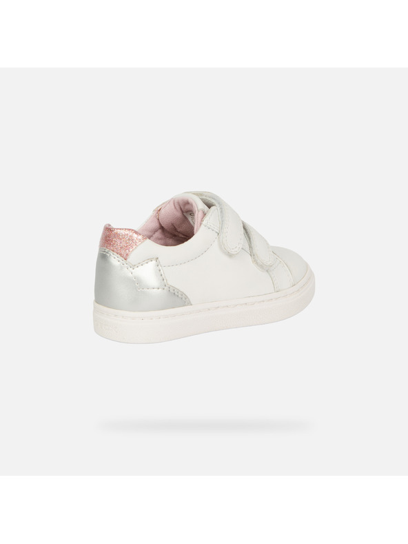 Geox Bílé dívčí tenisky Geox Nashik