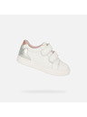 Geox Bílé dívčí tenisky Geox Nashik