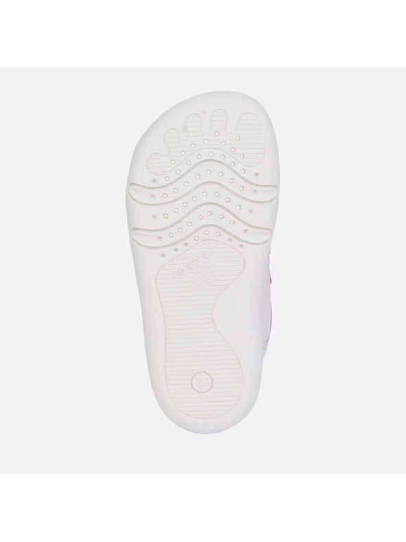 Geox Bílé dívčí barefoot tenisky pro první kroky Geox Steppieup