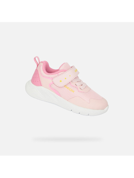 Geox Světle růžové dívčí tenisky Geox Sprintye
