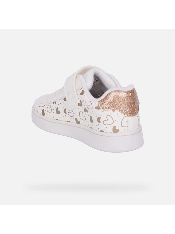 Geox Bílé dívčí tenisky Geox Eclyper