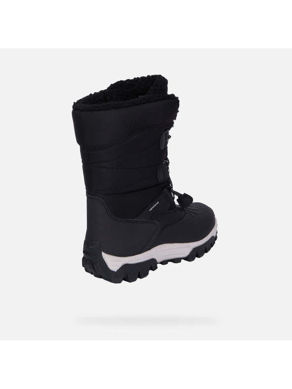 Geox Černá chlapecká zimní obuv Geox Himalaya