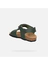 Geox Khaki chlapecké sandály Geox Chalki