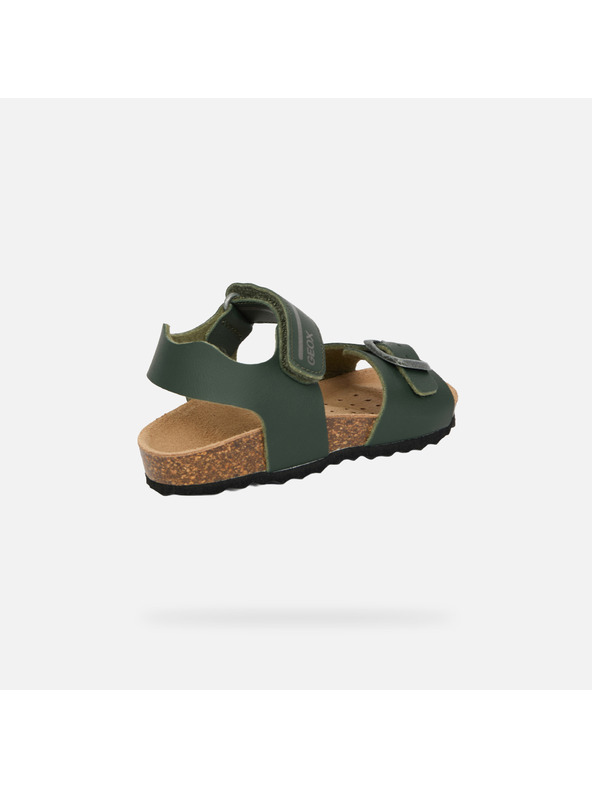 Geox Khaki chlapecké sandály Geox Chalki