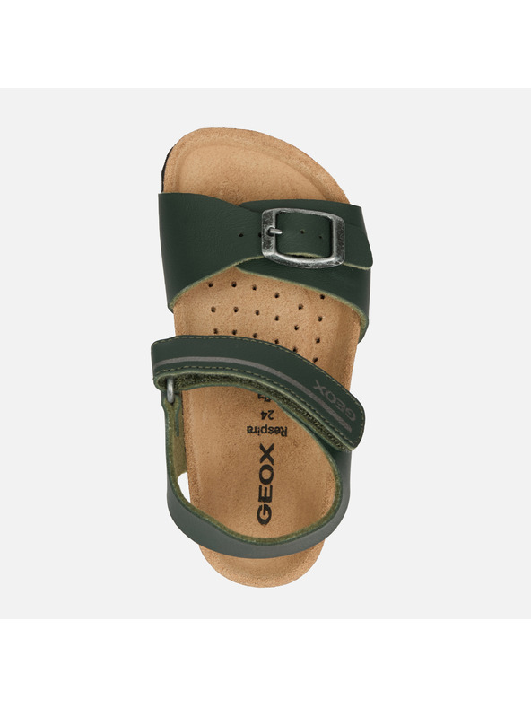 Geox Khaki chlapecké sandály Geox Chalki