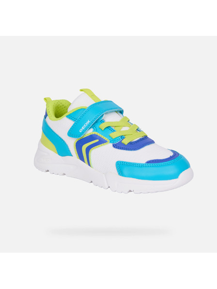 Geox Bílé chlapecké tenisky Geox Loftus