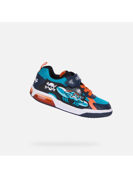 Geox Tyrkysové chlapecké tenisky Geox Inek