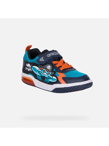 Geox Tyrkysové chlapecké tenisky Geox Inek