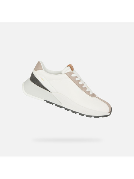 Geox Bílé pánské tenisky Geox Metropoli