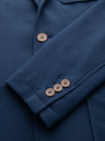 Ombre Clothing Pánské modré sako SLIM s jemnou texturou