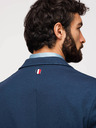 Ombre Clothing Pánské modré sako SLIM s jemnou texturou