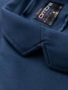 Ombre Clothing Pánské modré sako SLIM s jemnou texturou
