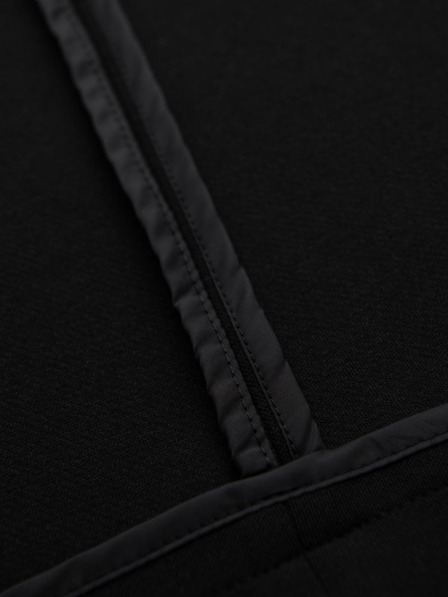 Ombre Clothing Pánské černé sako SLIM s jemnou texturou