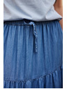 Moodo Sukně lyocell modrá Moodo