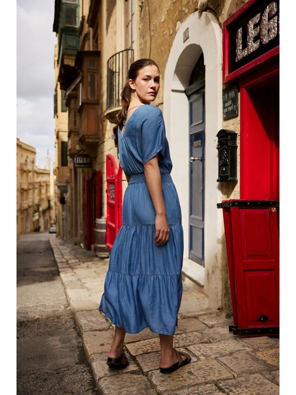 Moodo Midi sukně modrá Moodo