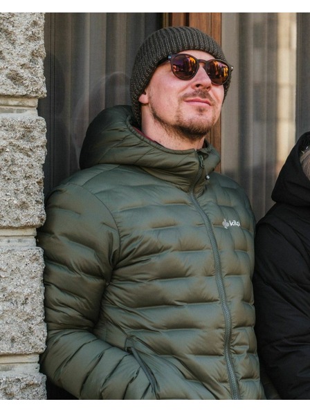 Kilpi Pánská péřová bunda Kilpi ALBERT-M Tmavě zelená