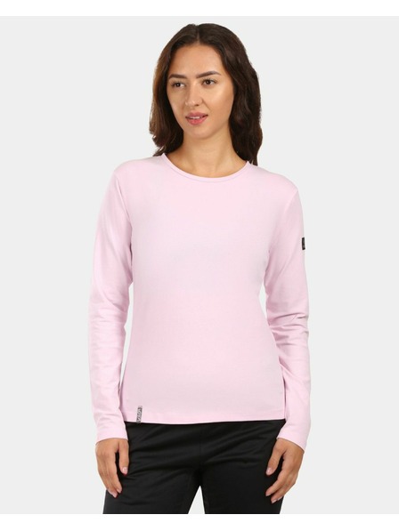 Kilpi Dámské bavlněné tričko s dlouhým rukávem Kilpi PROMOX-W Světle růžová
