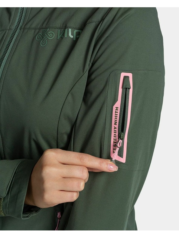 Kilpi Dámská softshellová bunda Kilpi BELTRA-W Tmavě zelená