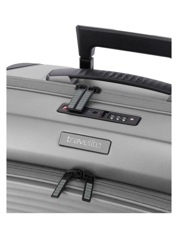 Travelite Cestovní kufr Travelite Millennium S Front pocket Silver