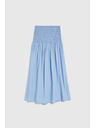 Moodo Sukně lyocell modrá Moodo
