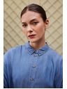 Moodo Košile lyocell modrá Moodo