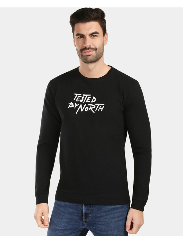 Kilpi Pánské bavlněné tričko s dlouhým rukávem Kilpi BASE-M Černá