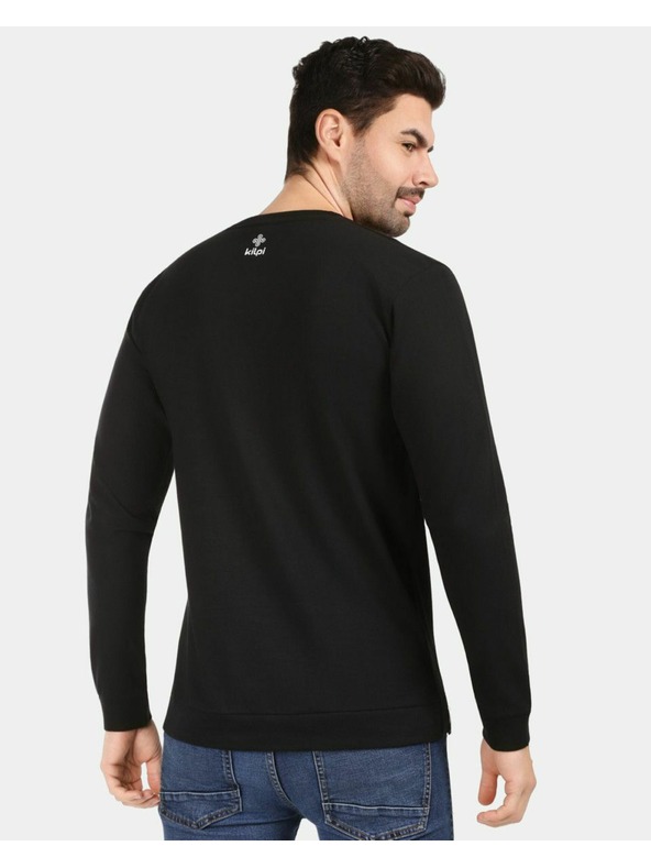Kilpi Pánské bavlněné tričko s dlouhým rukávem Kilpi BASE-M Černá