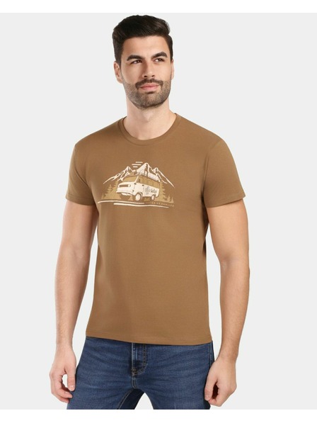 Kilpi Pánské bavlněné tričko Kilpi SPACER-M Hnědá