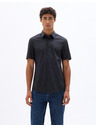 Celio Černá pánská košile s krátkým rukávem Celio Daslim