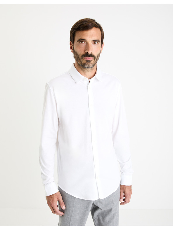 Celio Bílá pánská košile Celio