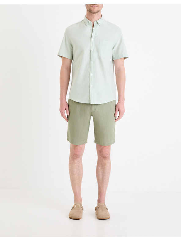 Celio Světle zelená košile regular Celio Daxfordmc