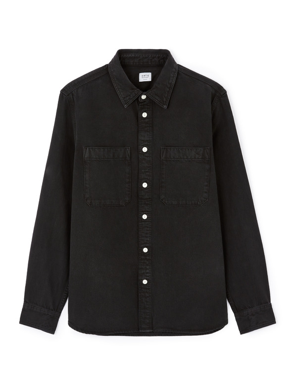 Celio Černá pánská bavlněná košile Celio Janime