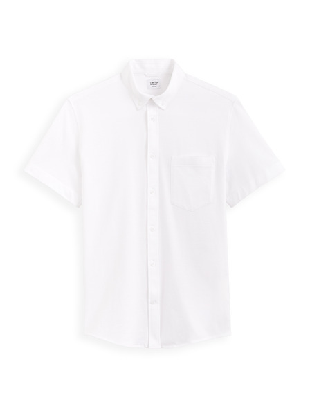 Celio Bílá pánská košile s krátkým rukávem Celio Barik