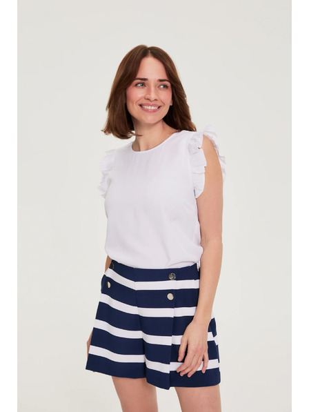 Moodo Košile s volány bílá Moodo