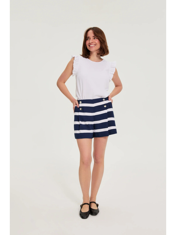 Moodo Košile s volány bílá Moodo