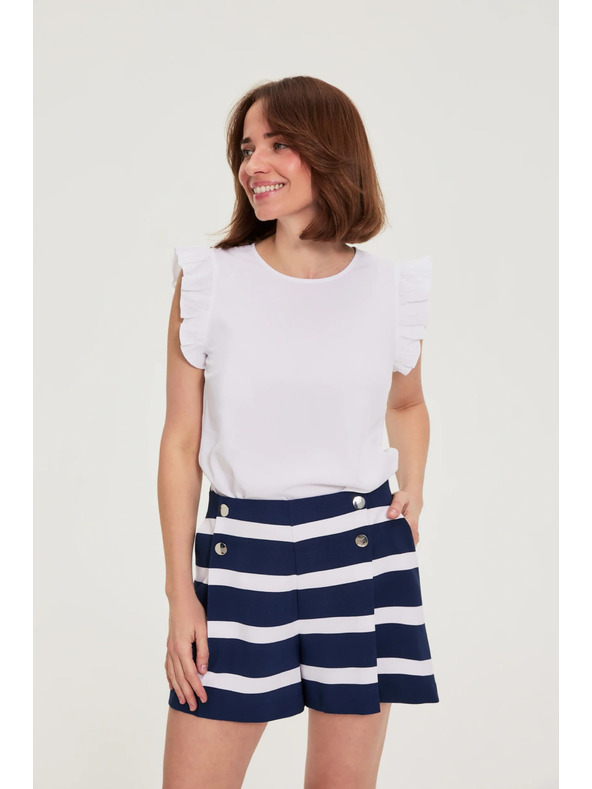 Moodo Košile s volány bílá Moodo