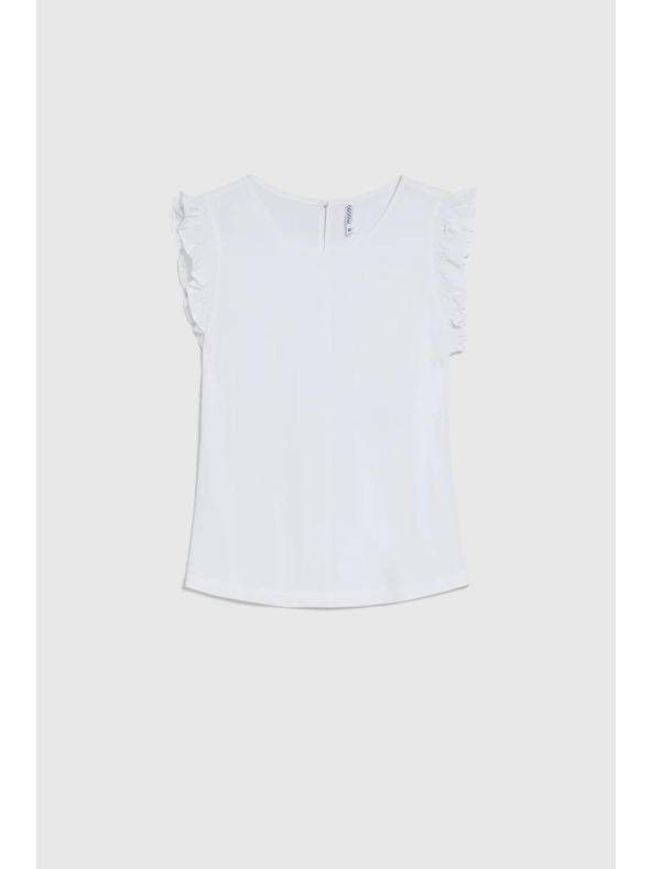 Moodo Košile s volány bílá Moodo