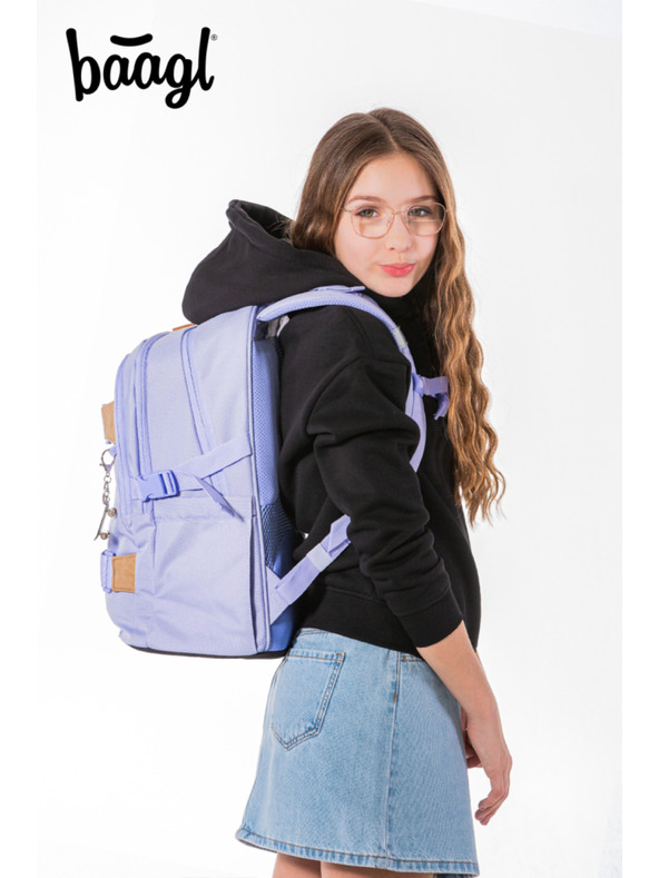 BAAGL  BAAGL SET 5 Skate Lilac: batoh, penál, sáček, ledvinka, obal na notebook