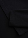 Ombre Clothing Pánská polokošile BASIC s dlouhým rukávem - černá V2 OM-POBL-0162 Ombre Clothing