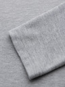 Ombre Clothing Pánské tričko s dlouhým rukávem a polo límcem BASIC - šedý melír V4 OM-POBL-0162 Ombre Clothing