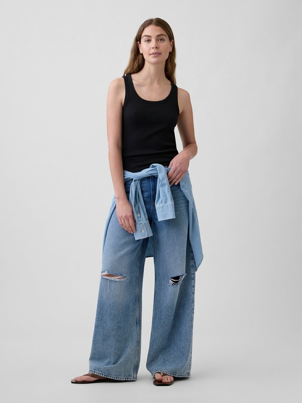 GAP Žebrované tílko s logem GAP