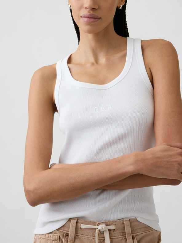 GAP Žebrované tílko s logem GAP