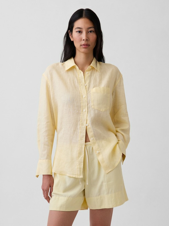 GAP Lněná oversize košile GAP